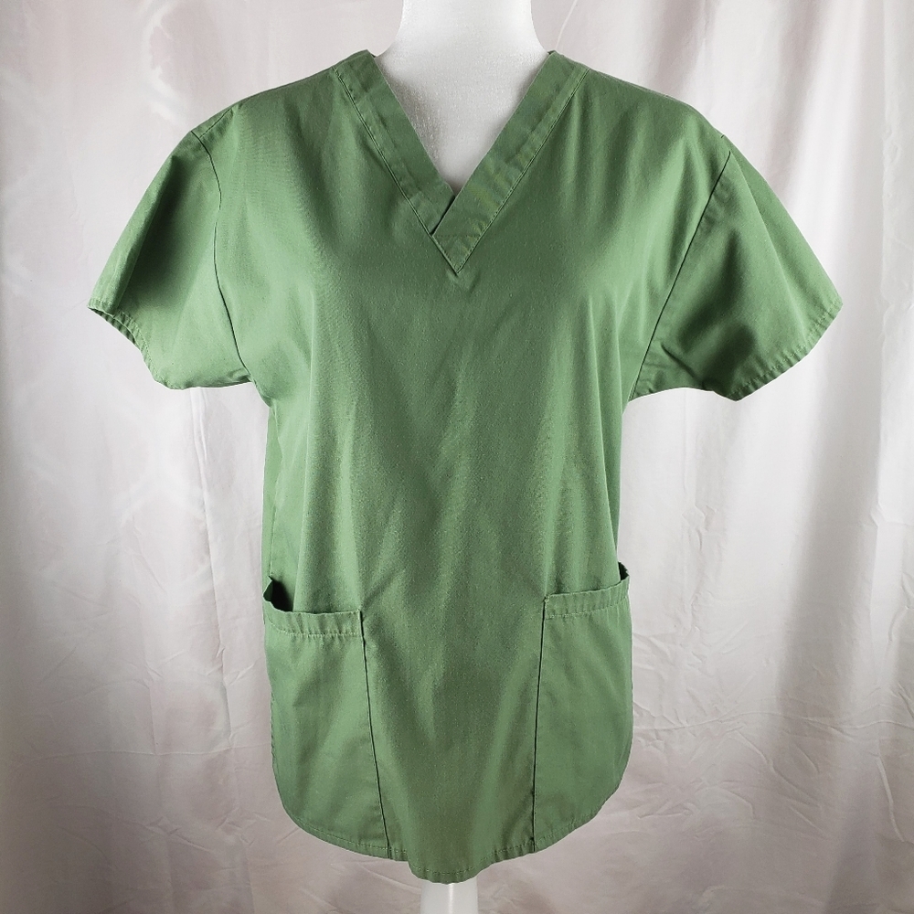 Dickies Women's Olive Green Scrub Top